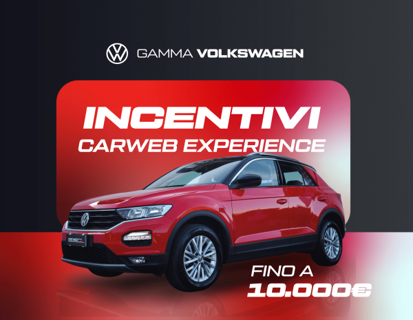 Scopri gli incentivi gamma Volkswagen aderendo alla promo Carweb Experience!