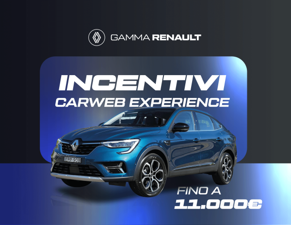 Scopri gli incentivi gamma Renault aderendo alla promo Carweb Experience!